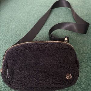 lululemon athletica Black Textured Crossbody Bag